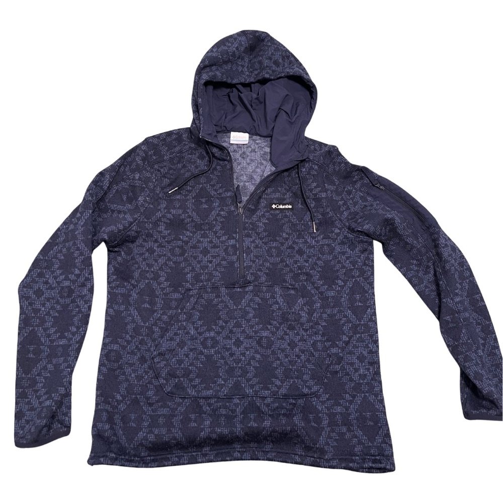 Columbia Patterned Hooded Pullover | Women’s | Cozy Outdoor Style 🌲🥾Large